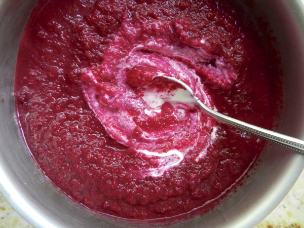 chilled beet soup