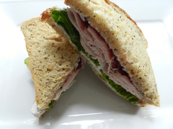turkey and goat cheese sandwiches