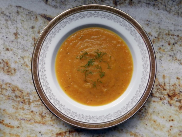 roasted fennel and carrot soup