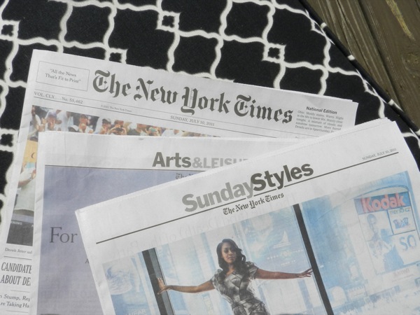 NYT Sunday Styles 