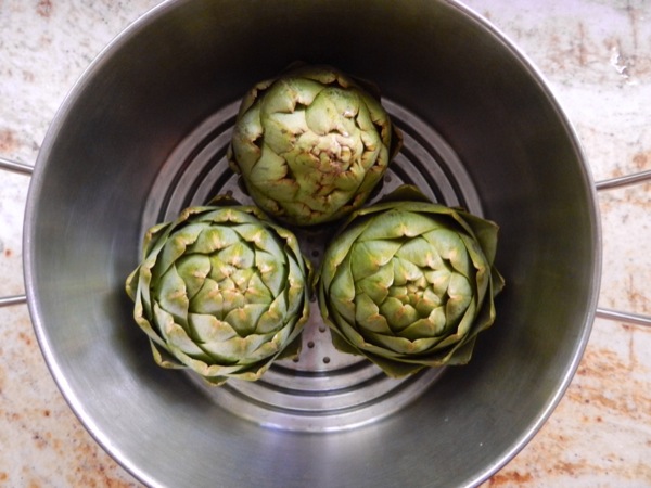 steamed artichokes