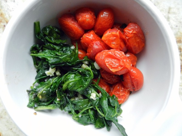 spinach an tomatoes 