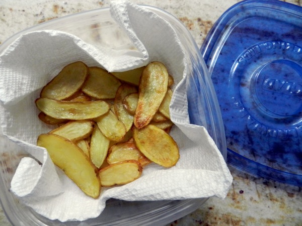 caviar with fingerling chips