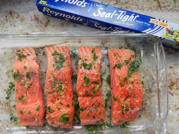 grilled salmon