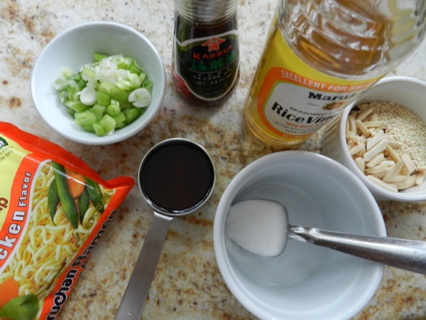 Asian Coleslaw ingredients