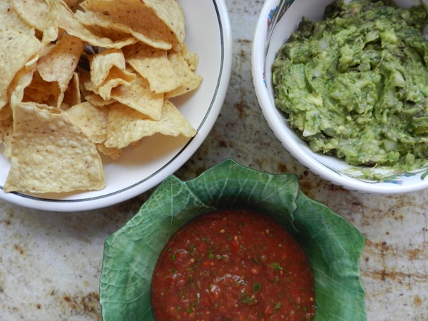 guacamole and salsa