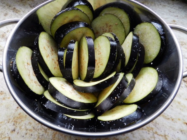 deconstructed eggplant parmesan