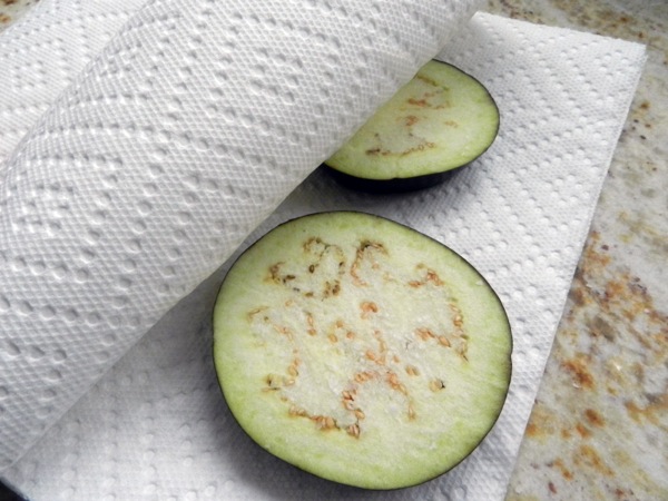 deconstructed eggplant parmesan