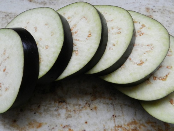 deconstructed eggplant parmesan