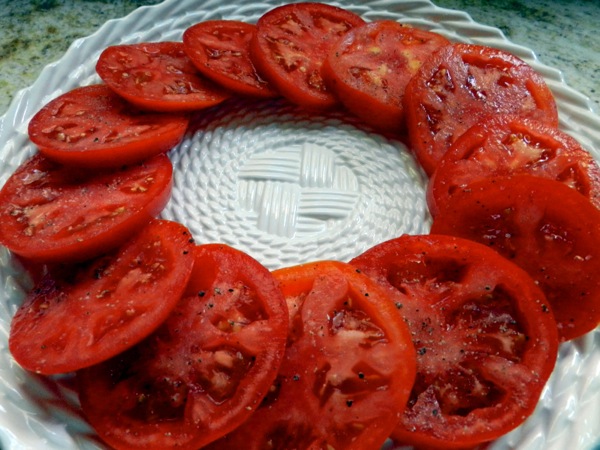 deconstructed eggplant parmesan