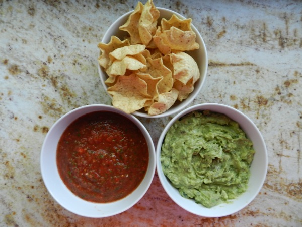 salsa and guacamole