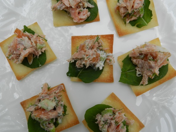 smoked trout stack