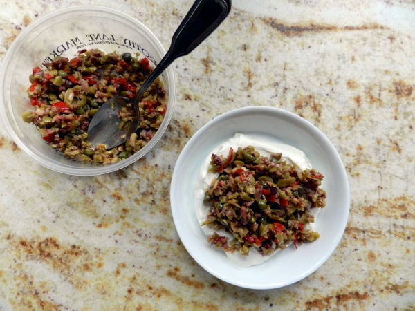 goat cheese and olive tapenade dip