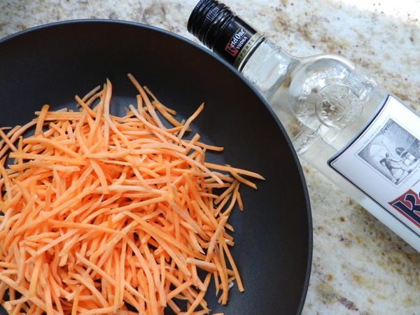 carrots with vodka