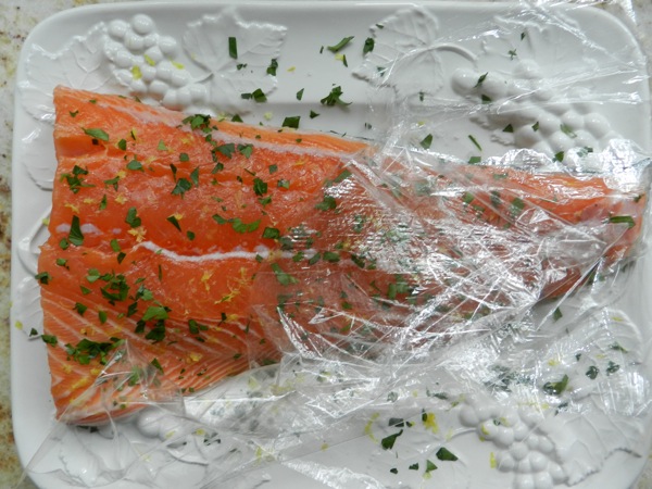 marinated salmon