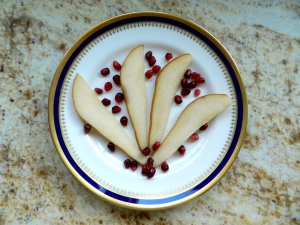 pear and pomegranate salad