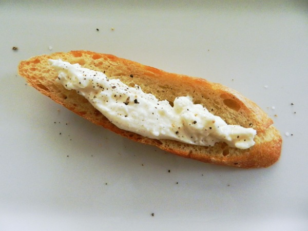 roasted tomatoes and burrata toasts