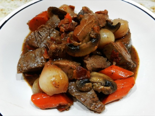 beef tenderloin bourguignon